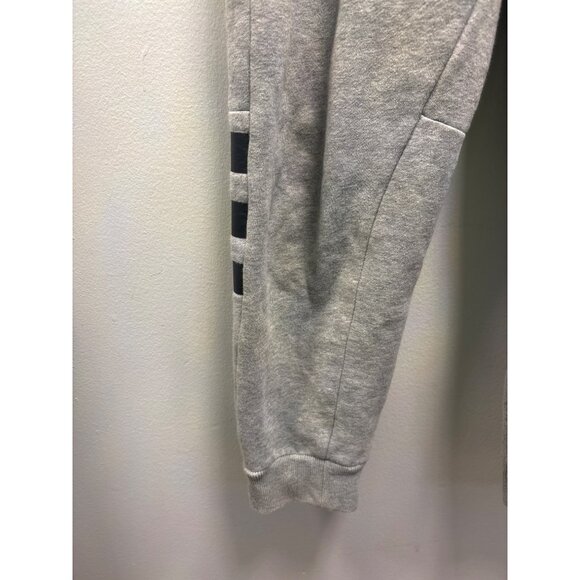 Adidas Kids Gray Sweatpants Size 10-12Cotton Blend Elastic Waist & Cuffed Bottom - Picture 3 of 13